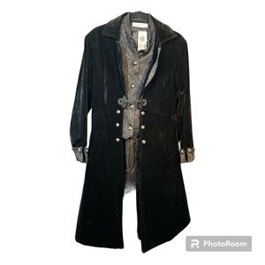 Goth Velvet Coat NWOT